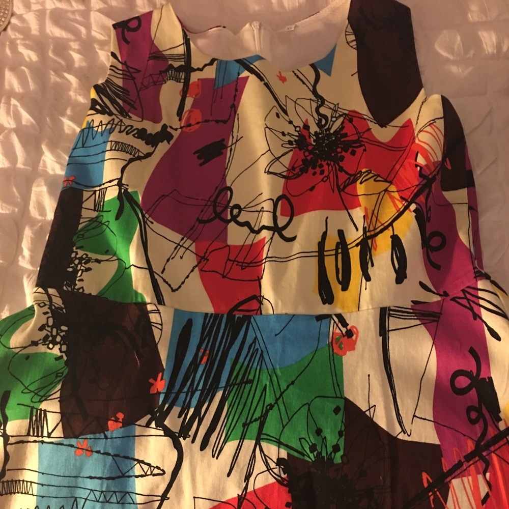 Multi Color Mini Dress 👗 - Picture 2 of 4